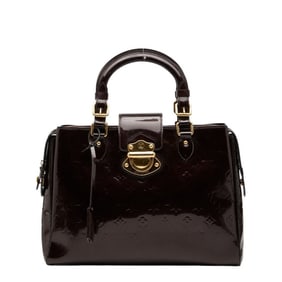 Louis Vuitton Monogram Vernis Melrose Avenue Handbag M93757 Amaranth Purple Patent Leather Women's