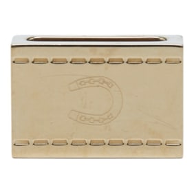 Hermes Twilly Bijou Horseshoe Scarf/Muffler Ring, Gold Plated, Women's HERMES