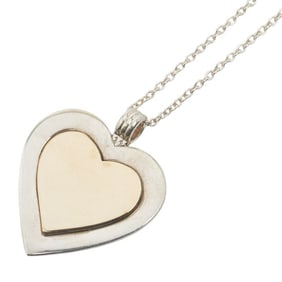 Tiffany & Co. Double Heart Necklace in Silver, Gold, Sterling and 18K Gold for Women. TIFFANY