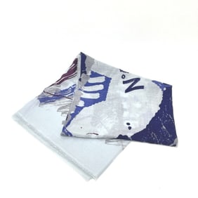 CHANEL No. 5 Perfume Apparel Large Stole/Scarf/Shawl Cashmere Women's Blue