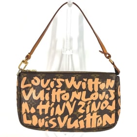LOUIS VUITTON M92193 Monogram Graffiti Pochette Accessoires Handbag/Shoulder Bag, Canvas, Women's,