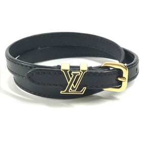 LOUIS VUITTON M8912Z Bracelet - LV Darling Double Bangle in Leather, Noir and Black, Women's