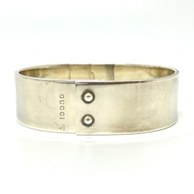 GUCCI Gucci Logo Vintage Accessory Bangle SV925 Women's Silver