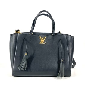 LOUIS VUITTON M54569 Rock Meat Bag with Tassel Shoulder Tote Crossbody Handbag Leather Women's Noir