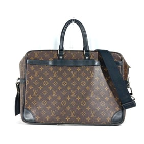 LOUIS VUITTON M40224 Monogram Macassar Porte Document Voyage GM PDV 2WAY Bag Shoulder Business