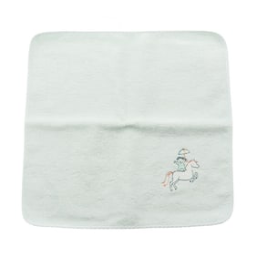 Hermes Hermès Cabriole Hand Towel, Cotton, Men's and Women's, Green