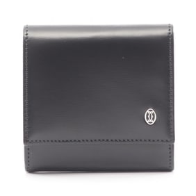 Cartier Pasha wallet with coin purse, leather, women's, black