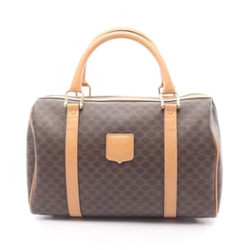 Celine Macadam handbag, coated canvas and leather, brown, for women