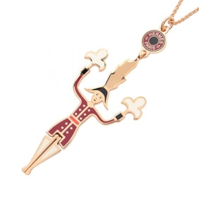 Hermes Hermès Artificier Fireworks Necklace, Gold-Plated, Women's, Multicolor