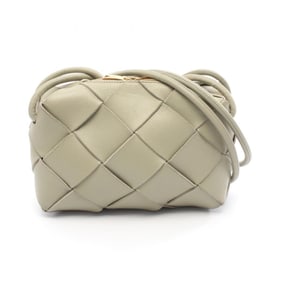 Bottega Veneta Small Cassette Camera Bag, Shoulder Leather, Women's, Green, 709417