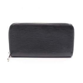 Louis Vuitton Zippy Wallet, Round Long Leather Epi Electric, Women's, Black, M6007N