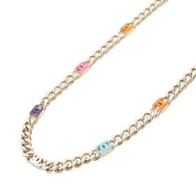 Chanel Coco Mark Necklace, Gold Plated, Women's, Multicolor