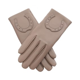 Hermès HERMES Gloves, Lambskin (Sheep Leather), Women's, Gray