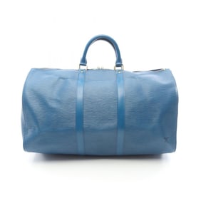 Louis Vuitton Keepall 50 Epi Leather Boston Bag in Toledo Blue, Men's and Women's, M42965