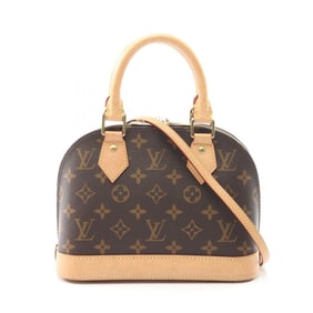 Louis Vuitton Alma BB Handbag, Coated Canvas and Leather, Monogram, Women's, Brown, M53152