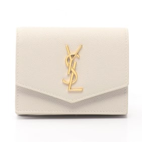Yves Saint Laurent Saint Laurent Paris Uptown Leather Business Card Case, Black, Women's, 607685