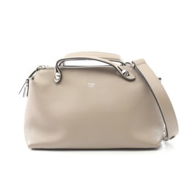 Fendi BY THE WAY MEDIUM Handbag, Leather, Women's, Beige, 8BL146 1D5