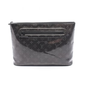 Louis Vuitton Pochette Cosmos Clutch Bag, Coated Canvas and Leather, Monogram Eclipse Glaze, Men's,