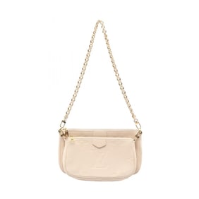 Louis Vuitton Multi Pochette Accessoires Shoulder Bag in Monogram Empreinte Leather, Ivory, M46568
