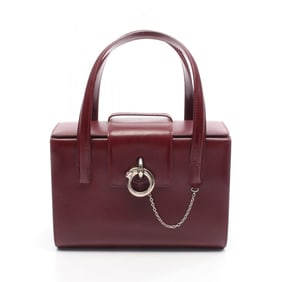 Cartier Panthere handbag, leather, women's, burgundy