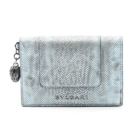 BVLGARI Serpenti Forever Card Case, Karungu, Women's, Blue