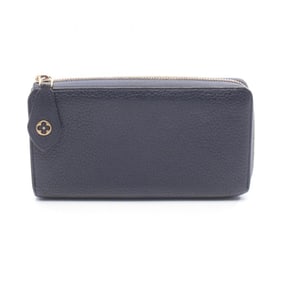Louis Vuitton Portefeuille Comet L-shaped zipper long wallet in navy blue Taurillon leather, M68582