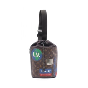 Louis Vuitton Chalk Sling Bag, Waist Body Coated Canvas and Leather, Monogram, Men's, Brown,