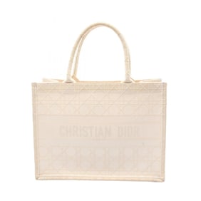 Christian Dior BOOK TOTE Medium Tote Bag, Canvas, Women's, Ivory