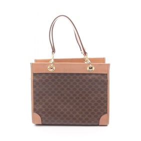 Celine Macadam handbag, coated canvas and leather, brown, for women