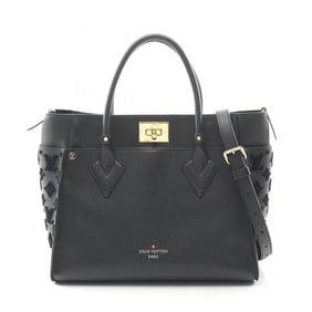 Louis Vuitton On My Side MM Monogram Tuftage Noir Handbag, Leather, Women's, Black, M53826