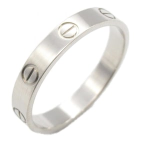 Cartier Mini Love Ring, 18K White Gold, Silver, for Men and Women, B4085100