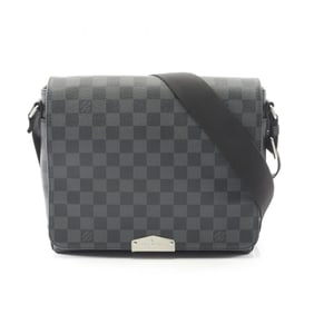 Louis Vuitton District PM NV2 Shoulder Bag, Coated Canvas and Leather with Damier Graphite Finish,