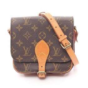 Louis Vuitton Cartesiere PM Shoulder Bag, Coated Canvas and Leather, Monogram, Women's, Brown,