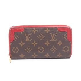 Louis Vuitton Zippy Wallet Retiro Round Long Wallet, Leather Coated Canvas Monogram, Women's, Brown