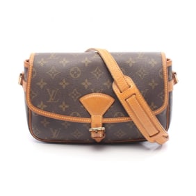 Louis Vuitton Sologne Monogram Shoulder Bag, Coated Canvas and Leather, Women's, Brown, M42250