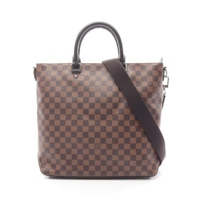 Louis Vuitton Jake Damier Ebene Tote Bag, Coated Canvas and Leather, Men's, Brown, N41559