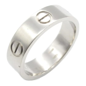 Cartier Love Ring, 18K White Gold, for Men and Women, Silver, B4084700