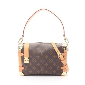 Louis Vuitton Side Trunk MM Monogram Handbag, Coated Canvas and Leather, Women's, Brown, M46358