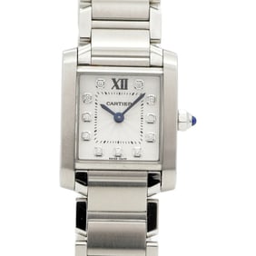 Cartier Tank Française SM WE110006 Silver Dial Women's Watch