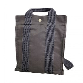 Hermes Hermès Airline Ad PM Backpack/Daypack in Gray Canvas, Women's, P2035644