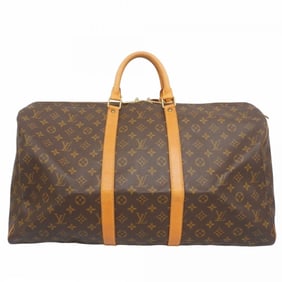 Louis Vuitton Monogram Keepall 55 Boston Bag M41424 Brown Men's/Women's P2023556