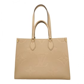Louis Vuitton Monogram Empreinte On-the-Go MM M45607 Tourterelle 2-Way Handbag for Women (P1979487)