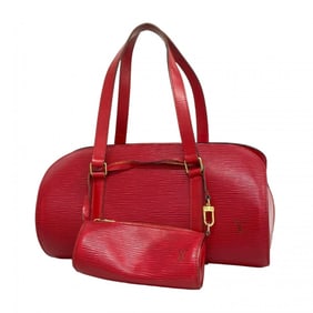 Louis Vuitton Epi Soufflot Handbag M52227 Castilian Red Women's P1975479