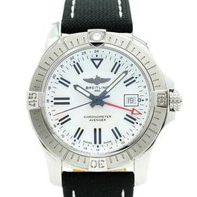 Breitling Avenger A32397 White Dial Men's Watch