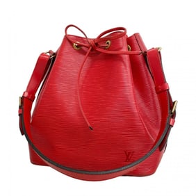 Louis Vuitton Epi Petit Noe Shoulder Bag M44107 Castilian Red for Women
