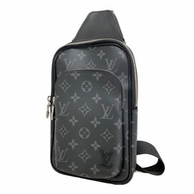 Louis Vuitton Monogram Eclipse Avenue Sling Bag PM M47137 Black Men's