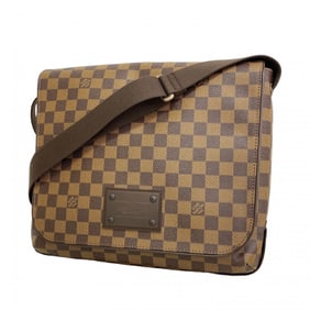Louis Vuitton Damier Brooklyn MM Shoulder Bag N51211 Ebene Women's