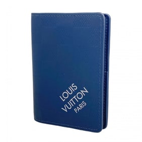 Louis Vuitton Damier Squared Organizer de Poche N60543 Navy Men's Card Case