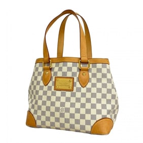 Louis Vuitton Damier Azur Hampstead PM Tote Bag N51207 White Women's