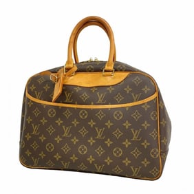 Louis Vuitton Monogram Deauville Handbag M47270 Brown Women's